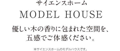 優しい木の香りに包まれた空間を、五感でご体感ください。